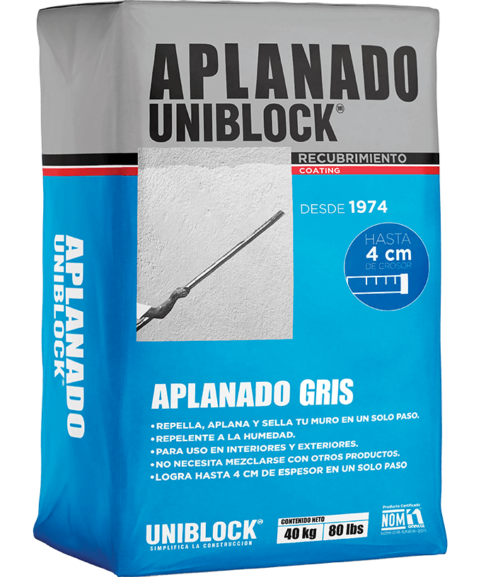 uniblock Aplanado gris